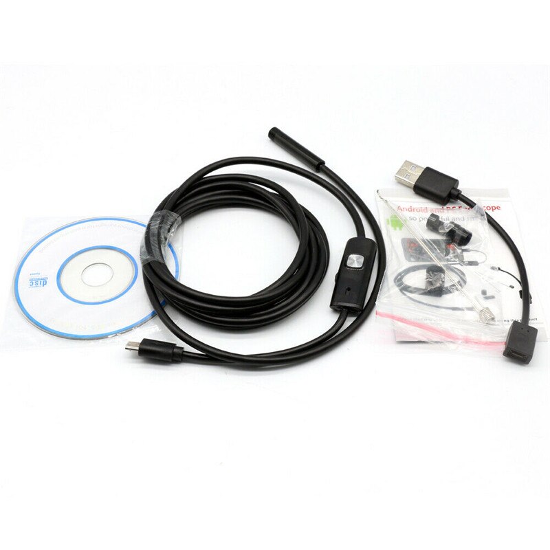 HD USB Android Camera Endoscope IP67 2m 5m Micro Inspection Video Camera Snake Borescope Tube 5.5mm USB Endoscope for Android