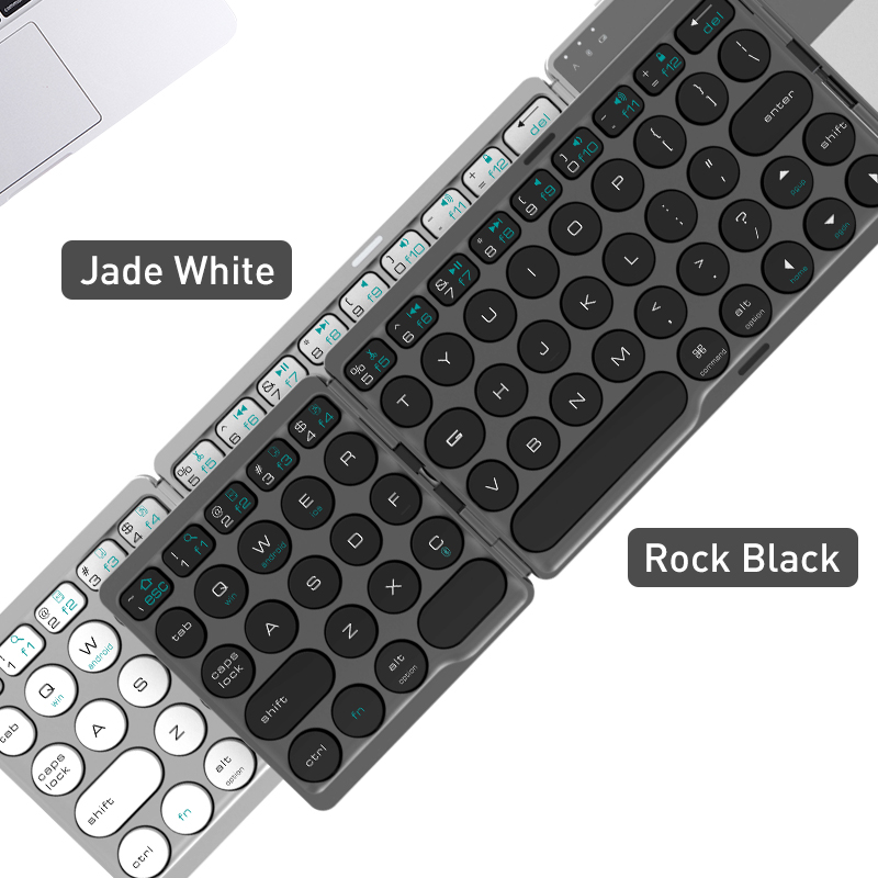 Foldable Wireless Keyboard Bluetooth Keypad with Touchpad Rechargeable for Tablet Notebook Android Windows Phone Laptop Tablet