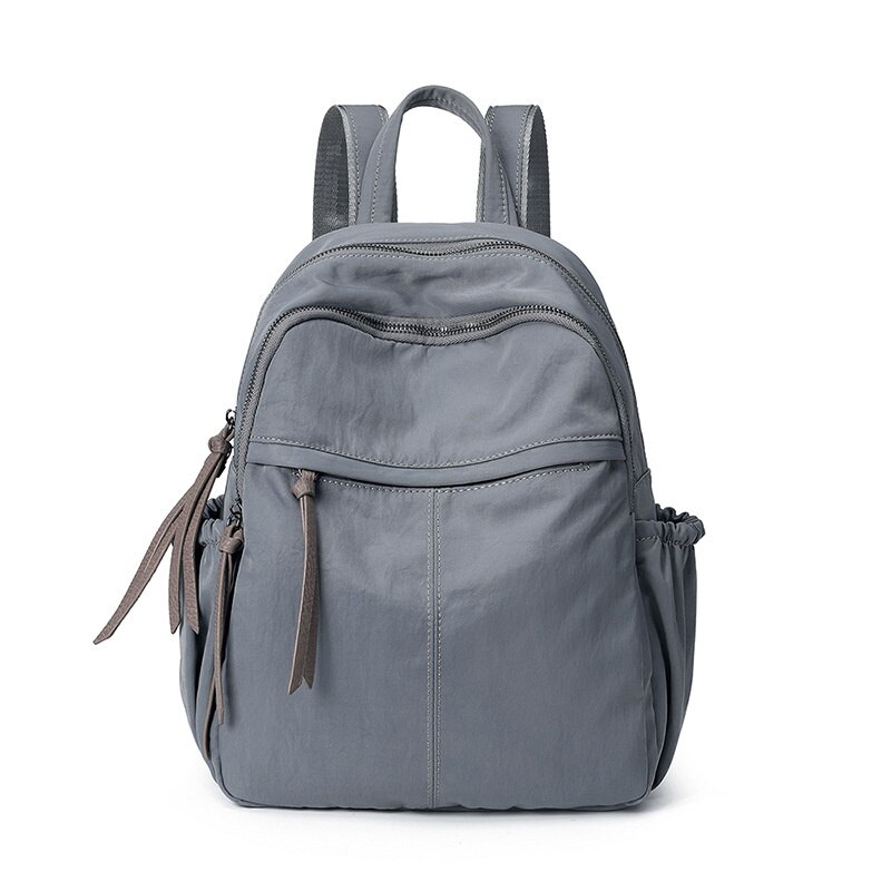 College Student Backpack Bags for Women Backpacks Female Bag: -18 Morandi Grey