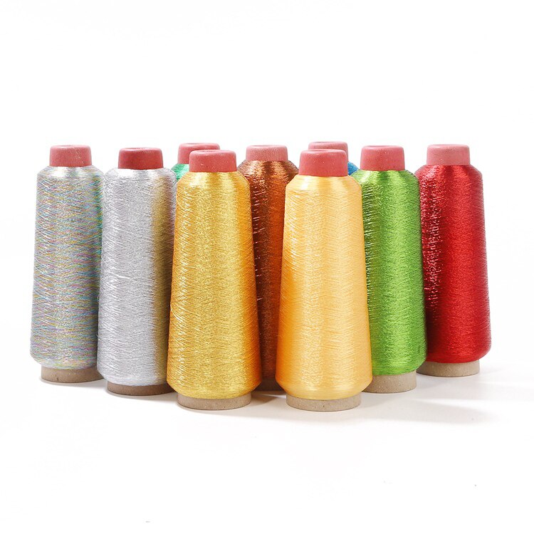 SEWBATO 3600m/rollen 20 Farbe Metall Stickerei Gewinde Polyester NäHenne Gewinde Gold Silber Kleidung Für Starke Langlebige Maschinen Material