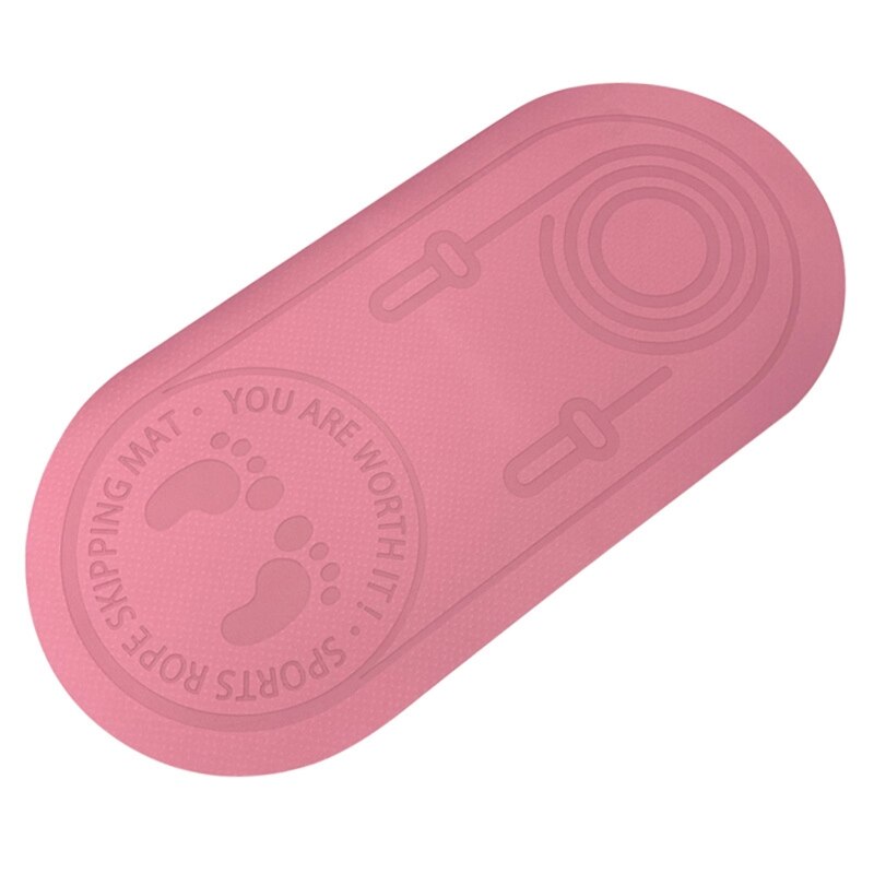 Rope Skipping Oefening Workout Mat Dikker Jump String Antislip Textuur Yoga Pad