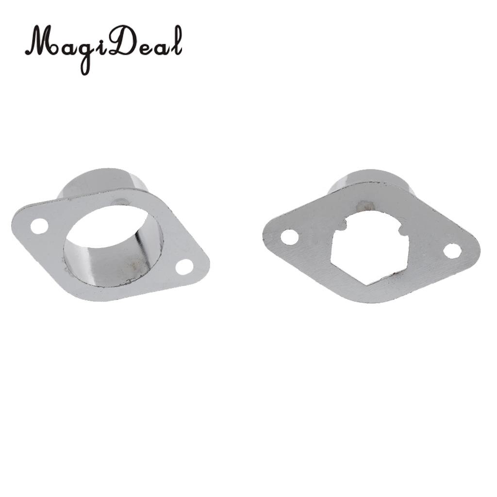 4x Recess Bracket Curtain Rail Support Curtain Pole Bracket Wall Mount 25mm