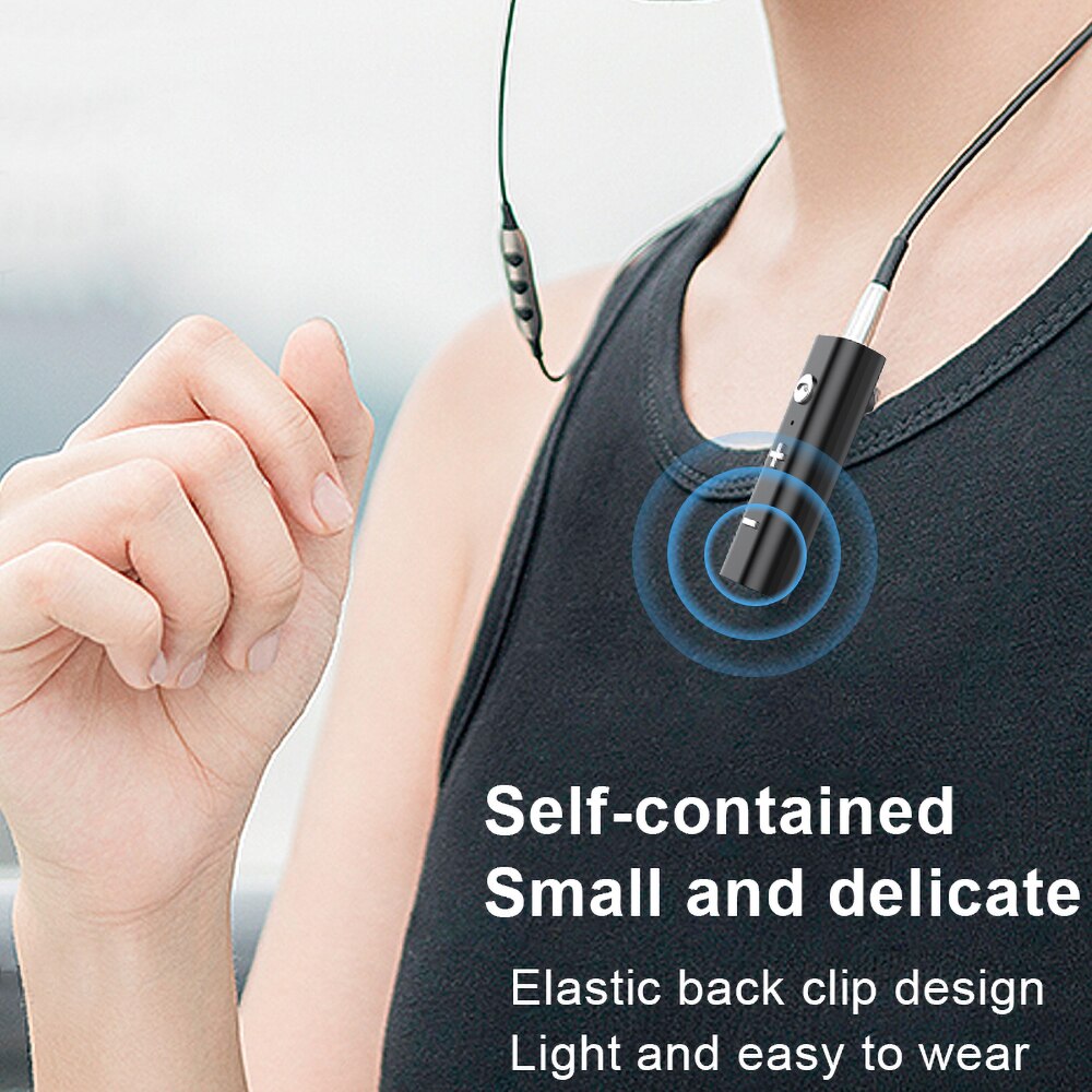 Kebidu Bluetooth 5,0 Empfänger kabellos Adapter Universal- 3,5mm Jack Bluetooth Wagen Bausatz Aux Audio- Musik Absender Für Kopfhörer