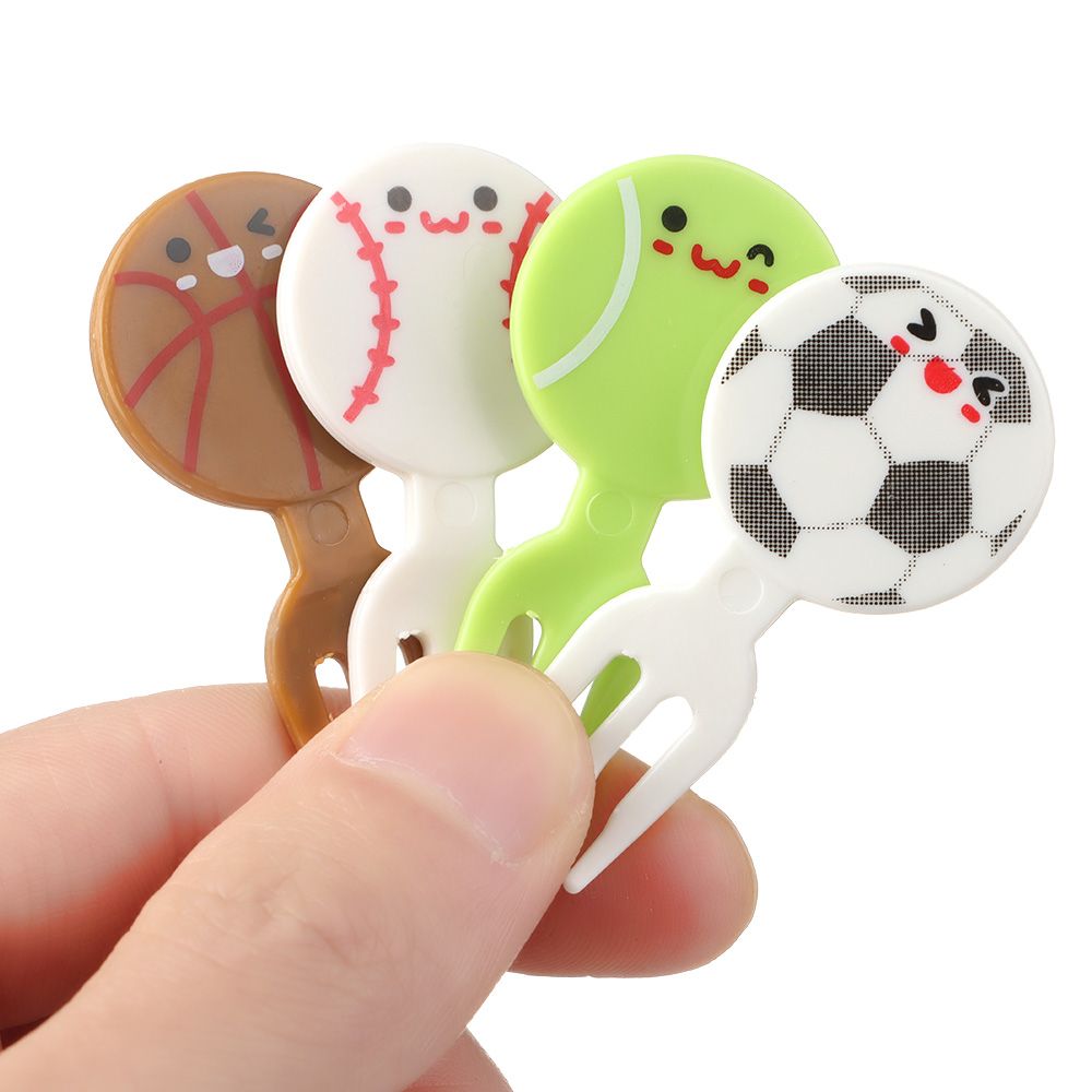 6-18pcs Mini Animal Farm Cartoon Food Picks Children Snack Dessert Food Fruit Forks Lunch Bento Vegetable Crockery Party Decor