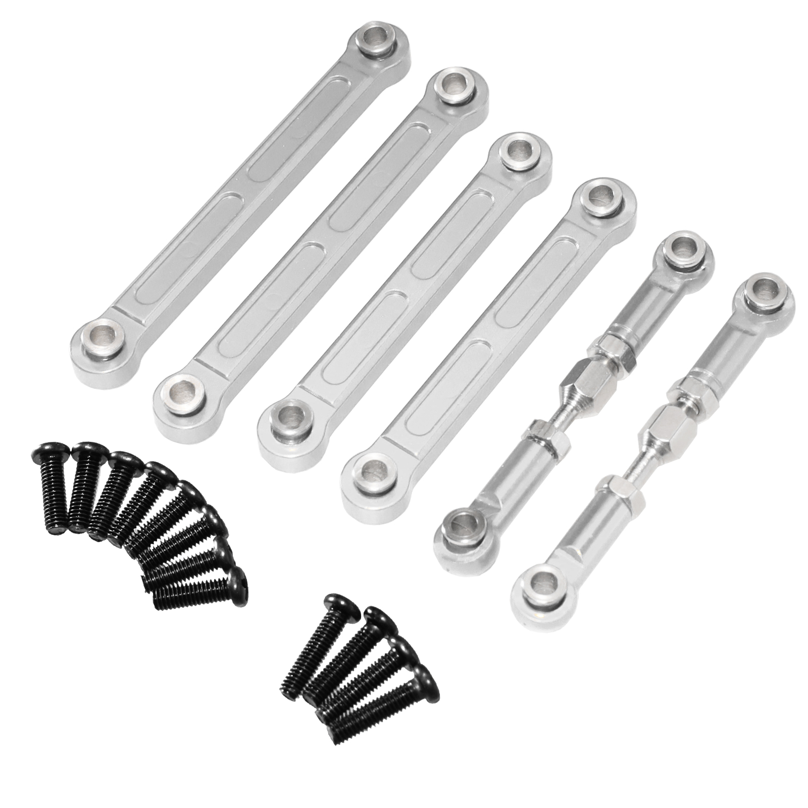 Wltoys 144001 144010 124016 124018 124007 124017 124019 124008 124007 124010 RC coche de control remoto piezas de varilla de mejora de metal: BLANCO