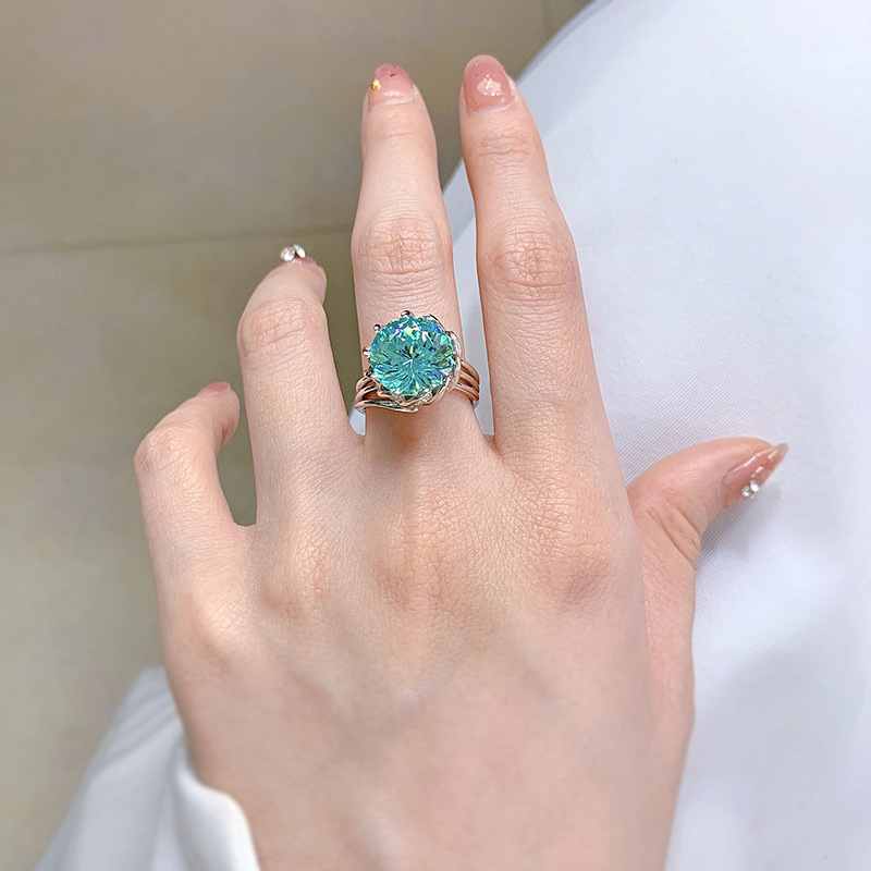 Oevas 100% 925 Sterling Zilver Hoge Carbon Diamond Lotus Ringen Hanger Ketting Voor Vrouwen Sparkling Luxe Fijne Sieraden