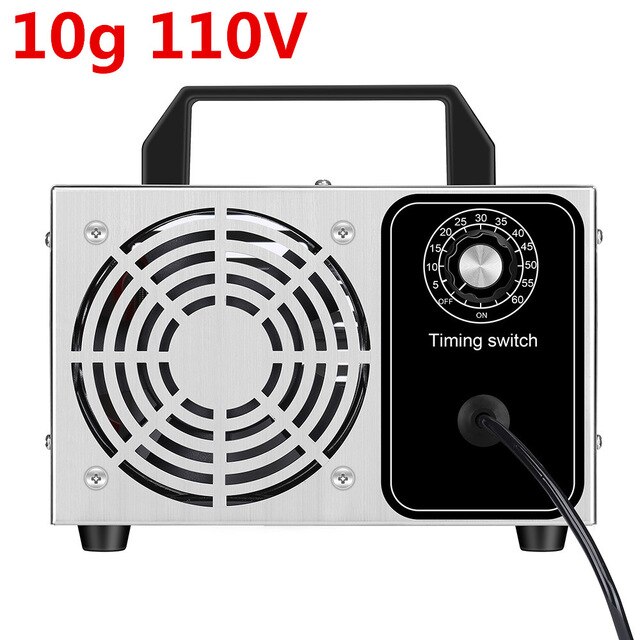 Générateur d'ozone Portable, purificateur d'eau d'air, stérilisateur, ozoniseur, 32 g/h, 28 g/h, 24 g/h, 48 g/h, formaldéhyde: 10g 110v