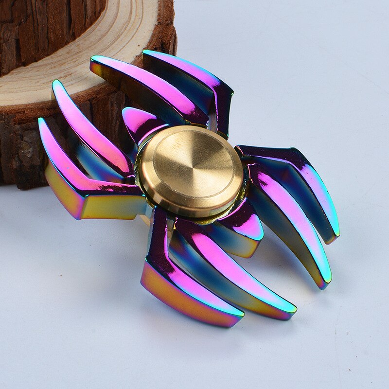 Estartek Bunte Reine Kupfer Metall Rudder Hand Spinner Fingertip Gyroskop Zappeln Spinner EDC Dekompression Spielzeug für: green