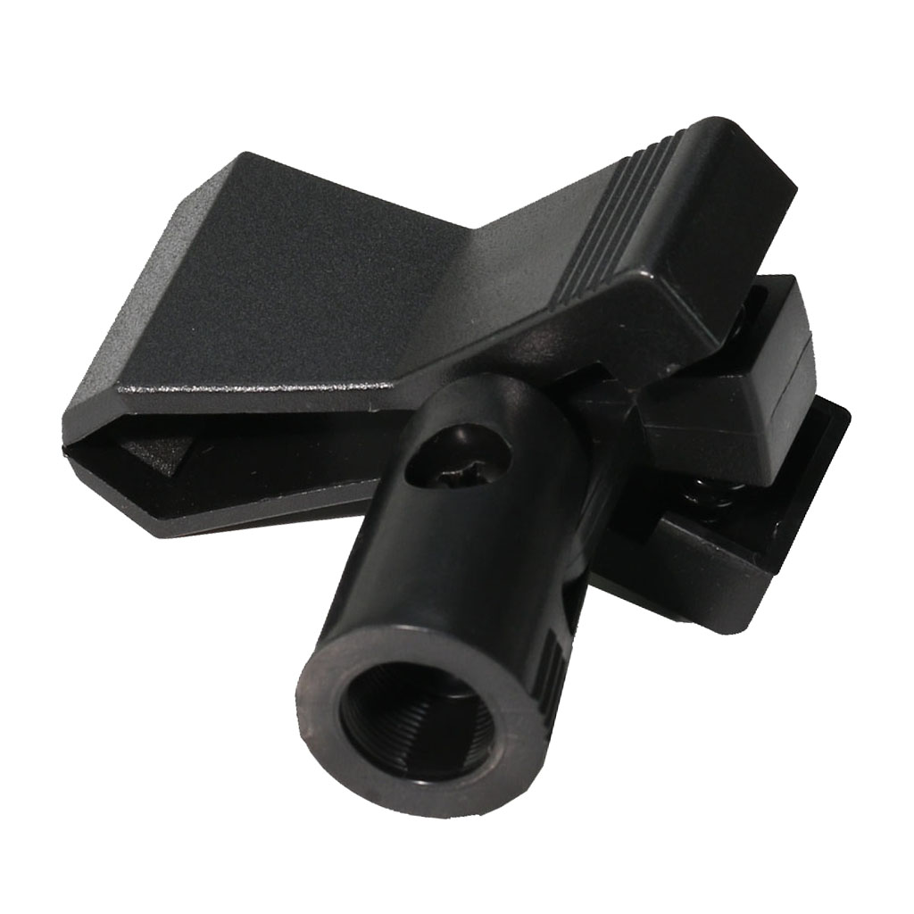 Black Microphone Clamp Adapter Adaptor for Computer Desktop Condenser Mic