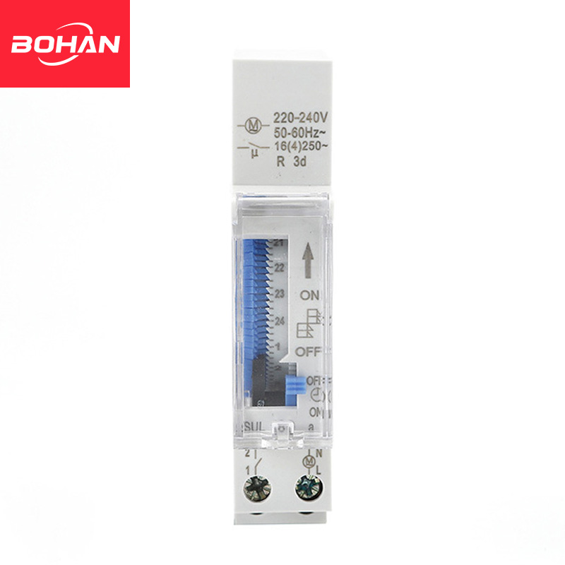 SUL180A Timer Switch 24 Hours Relay Analogues Electrical Programmable Timer 220V 16A Battery Din Rail Mechanical Timer Switch