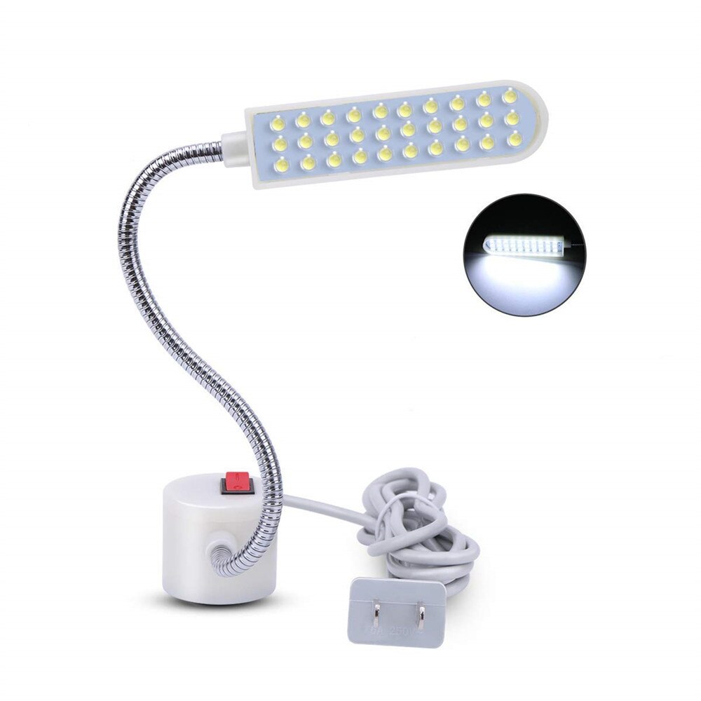 EU of US plug Led Machine licht Naaien werken lamp 10/20/30 leds Indoor Zwanenhals Night Lamp voor Draaibanken, boor Persen, Werkbank