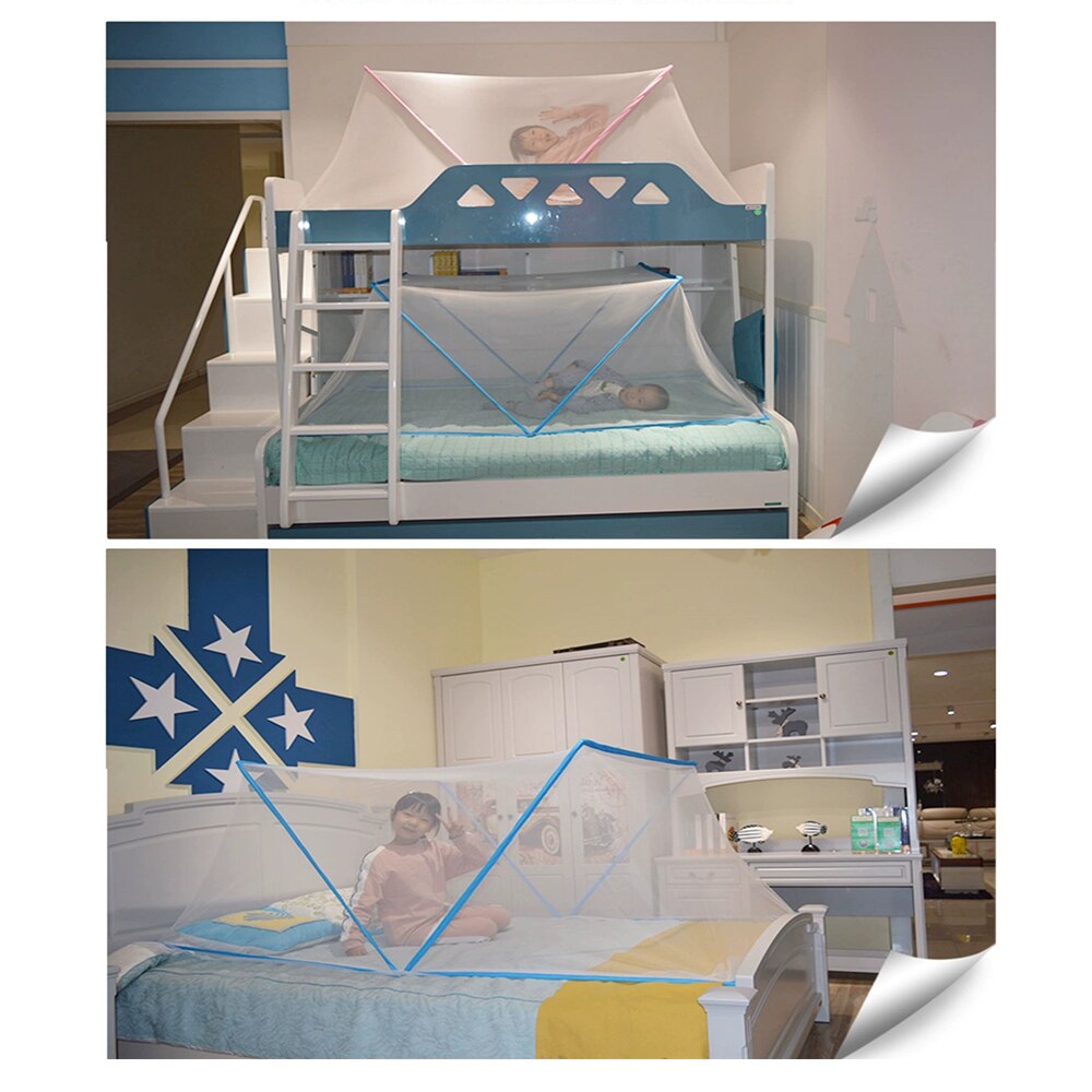 Opvouwbare Baby Klamboe Stent Draagbare Vouwen Tent Anti Insecten Mongoolse Yurt Klamboe Voor Thuis Indoor Outdoor Reizen