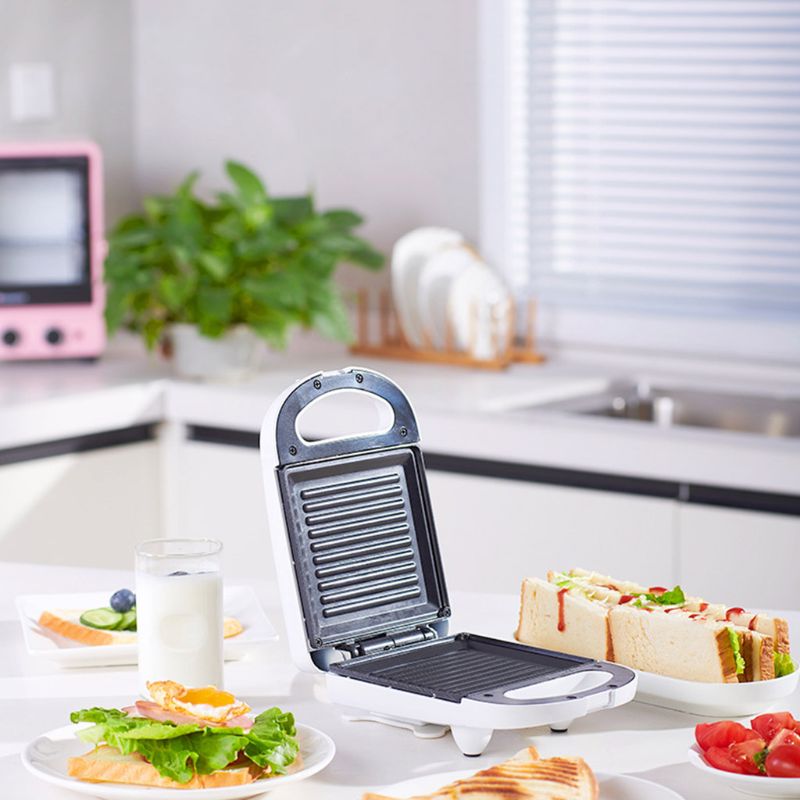 Sandwichera eléctrica pastel horno no-Stick olla menaje desayuno máquina U1JE