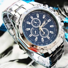 Zilver Rvs Heren Horloges Top Brand Luxe Horloge Mannen Sport Klok Man Casual Horloge Relogio Masculino