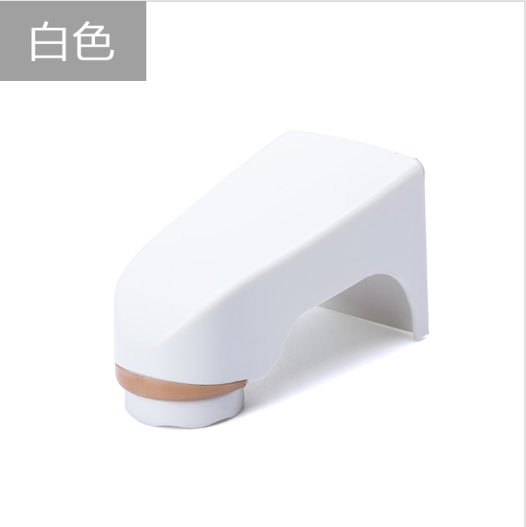 1pc Edelstahl Seifenschale Kreative schlagen-freies Seife Halfter Zauberstab Halfter Schlecht Gerät Praktische Magnetische seife Halfter: Weiß