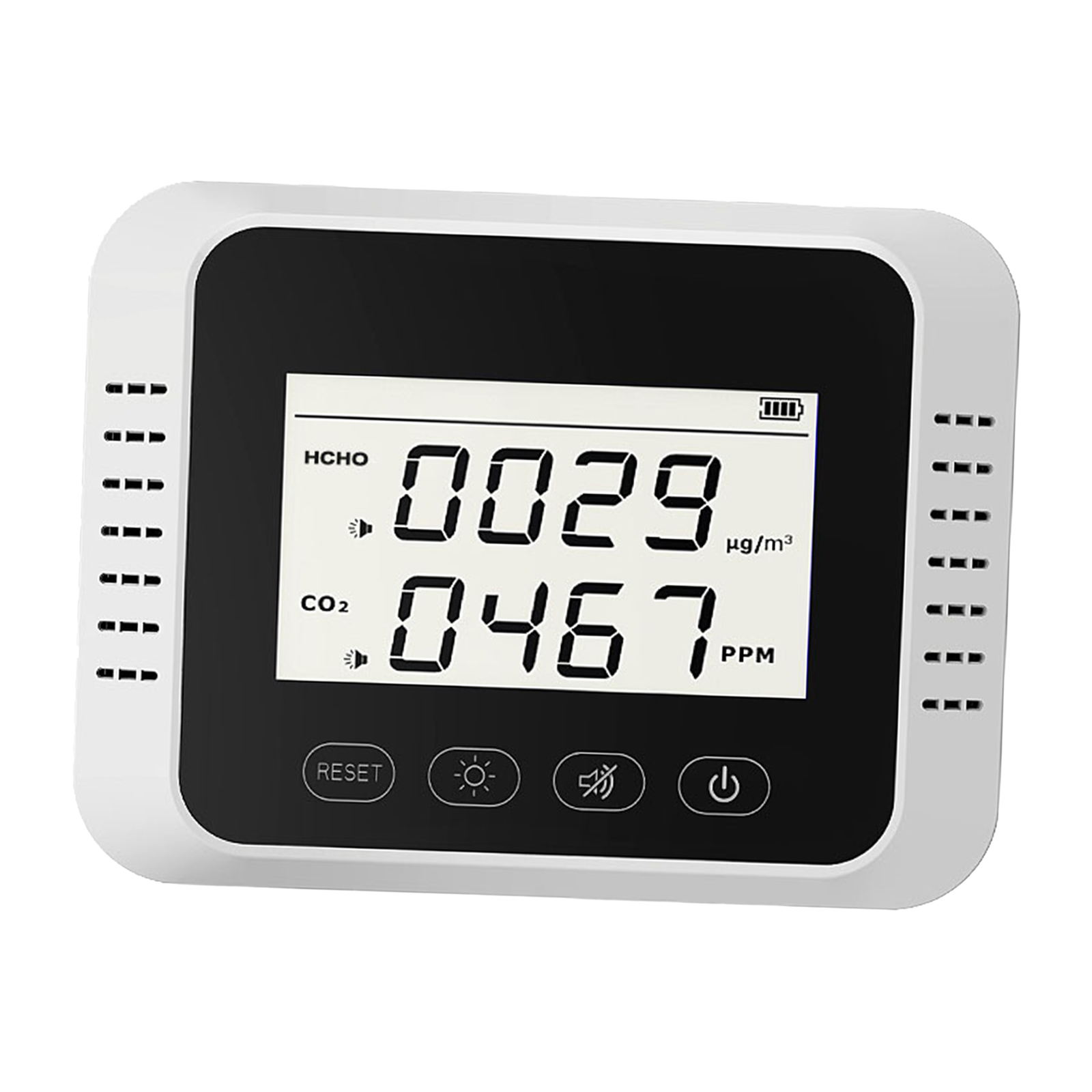 Air Monitor USB Rechargeable CO2 Monitor Carbon Dioxide Sensor