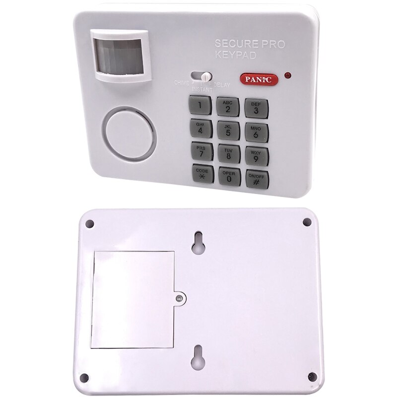 Protective Wireless Motion Sensor PIR Home Garage Shed Fleet White Password Infrared Anti-Theft Alarm Keypad PIR Home Garage