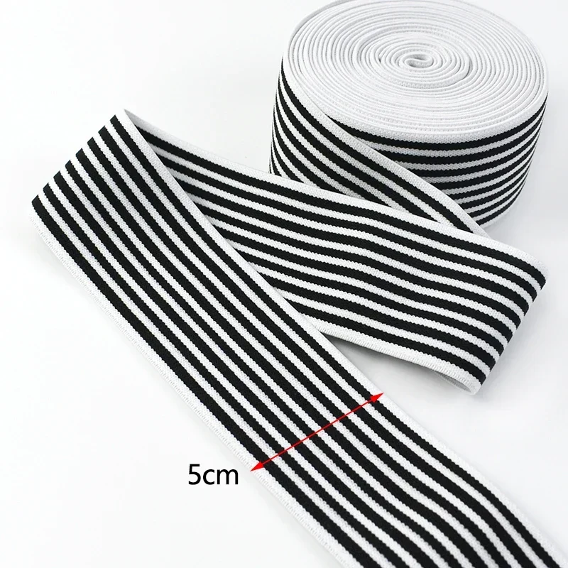 3/5/10M 25-50Mm Streep Elastische Band Webbing Voor Ondergoed Broek Elastiekjes Lint Elastiek Tape Diy Kleding Naaien Accessoire: Gun Metal / 3M