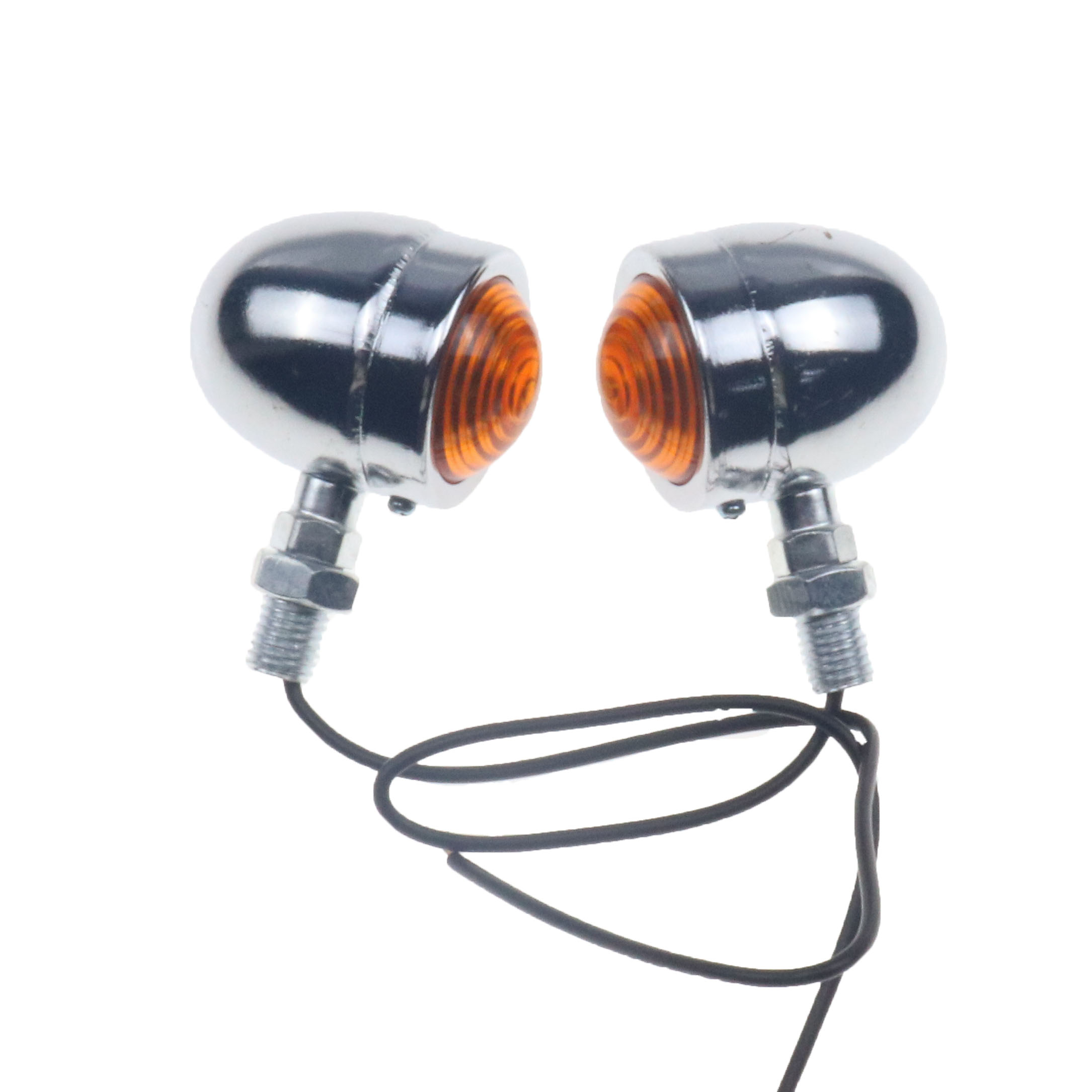 2 stuks Motorrijwiel Mini Bullet Richtingaanwijzers Lamp Mark lihgt lampje Cruiser Chopper Cafe Racer Rat Custom CB