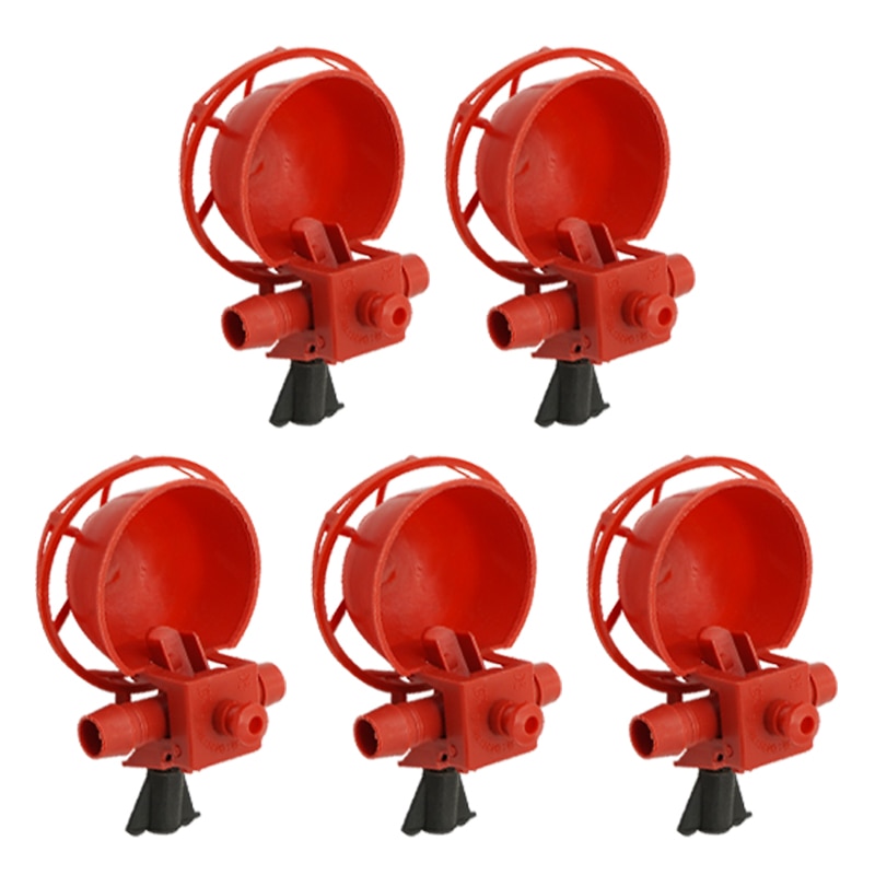 5pcs Chicken Drinker Drinking Cups for Chickens red Quail Chicken Waterer Bowl Automatic Poultry Coop Feeder water Drinking Cups