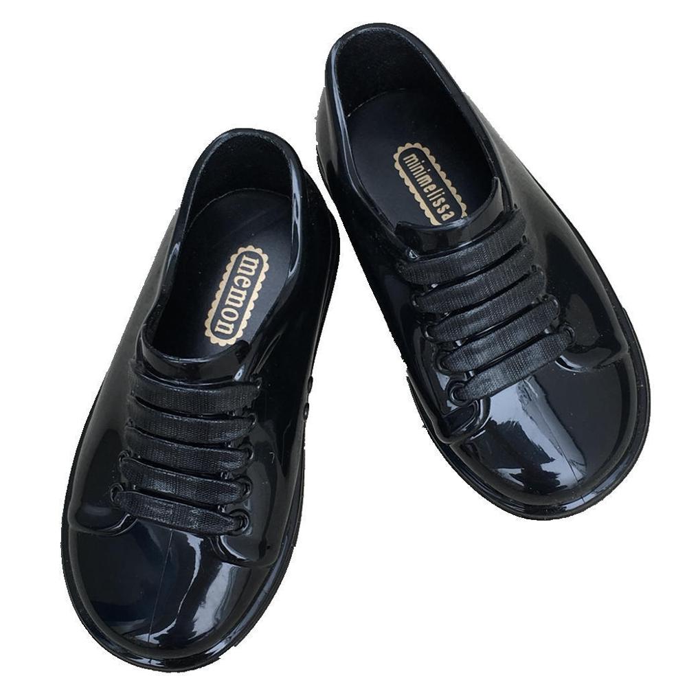 Lente Jongen Meisjes Gelei Schoenen Kinderen Patent Pvc Waterdichte Schoenen Kleine Prinses Schoenen Student Kant Schoenen MN009