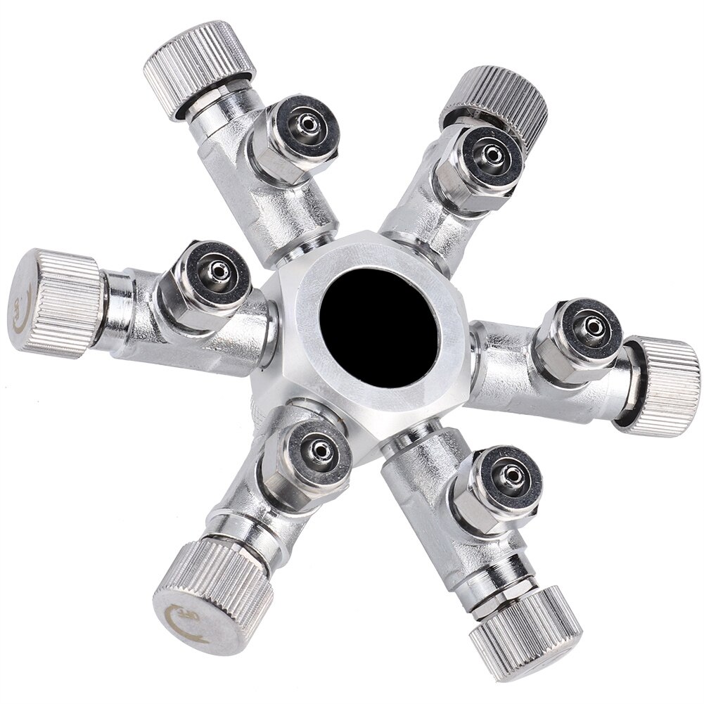 Séparateur d'oxygène pour Aquarium distributeur multi-voies régulateur d'aquarium vanne de séparation de CO2 outil d'aération d'aquarium pour Aquarium