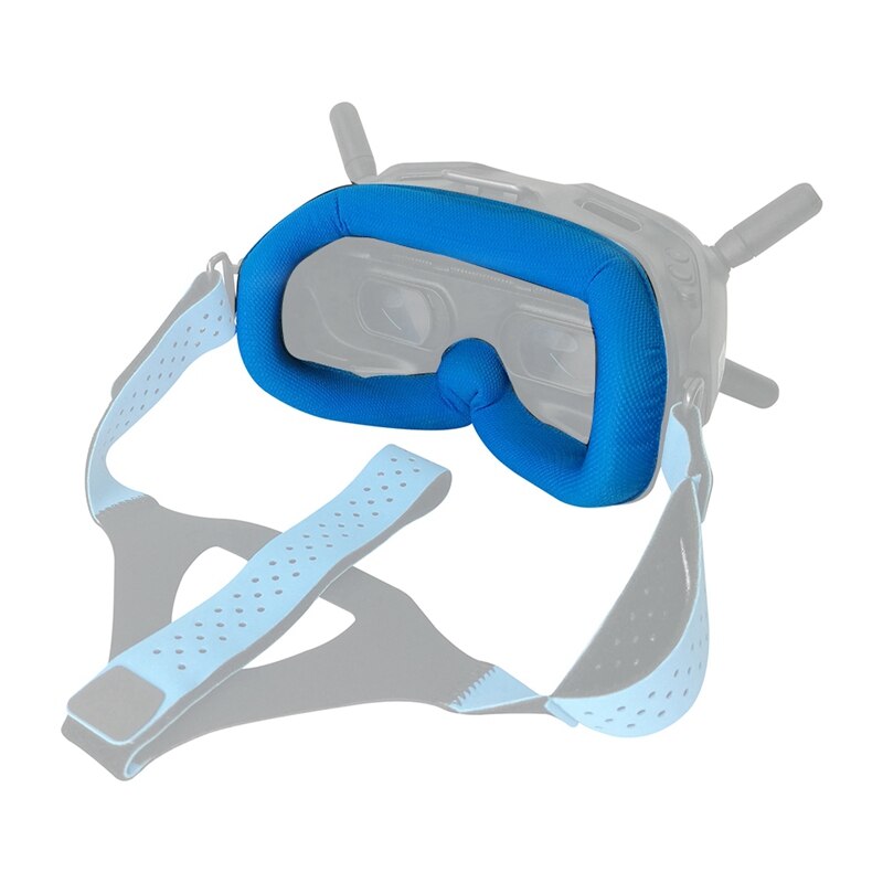 Øjenpude til dji digitale fpv-briller udskiftning af ansigtsplade til hudvenligt stof (blå)