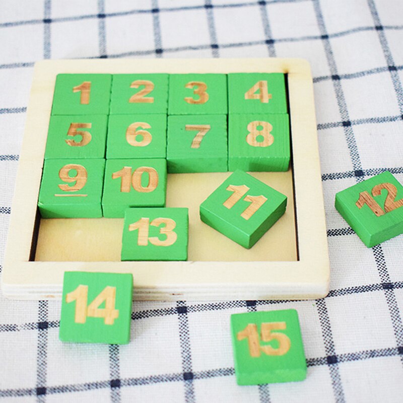 Houten Digitale Huarong Dao Intelligentie Speelgoed Voor Kind Vroege Jeugd Onderwijs Voorschoolse Training Leren Sliding Math Puzzels