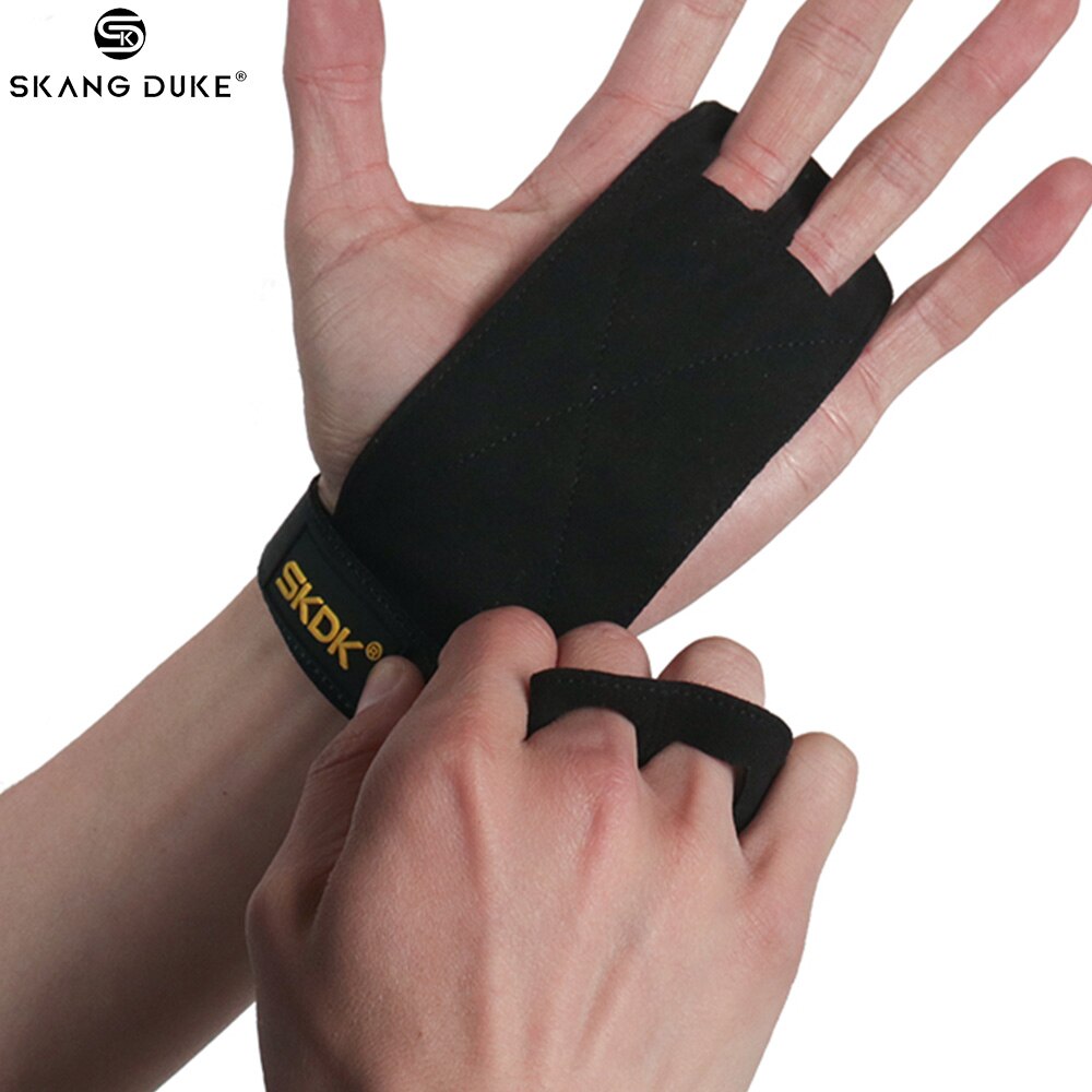 1Pair Weight Lifting Gloves Crossfit Gymnastics Gym Gloves Pull-up Workout Fitness Training Hand Grip Palm Protector