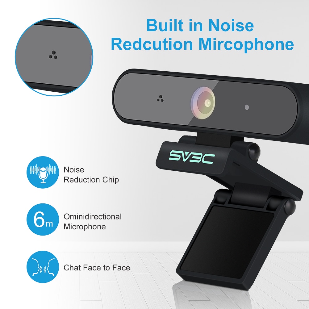 Full HD 1080P Webcam Computer PC Web Camera With Microphone USB Plug Web Cam For Live Broadcast Video Calling Conference Webcam