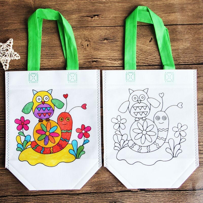 Saizhi FAI DA TE Vernice Disegno Giocattolo Colorato Graffiti Borsa A Mano Da Parte di Bambini di Materiale Ecologico SZ3102