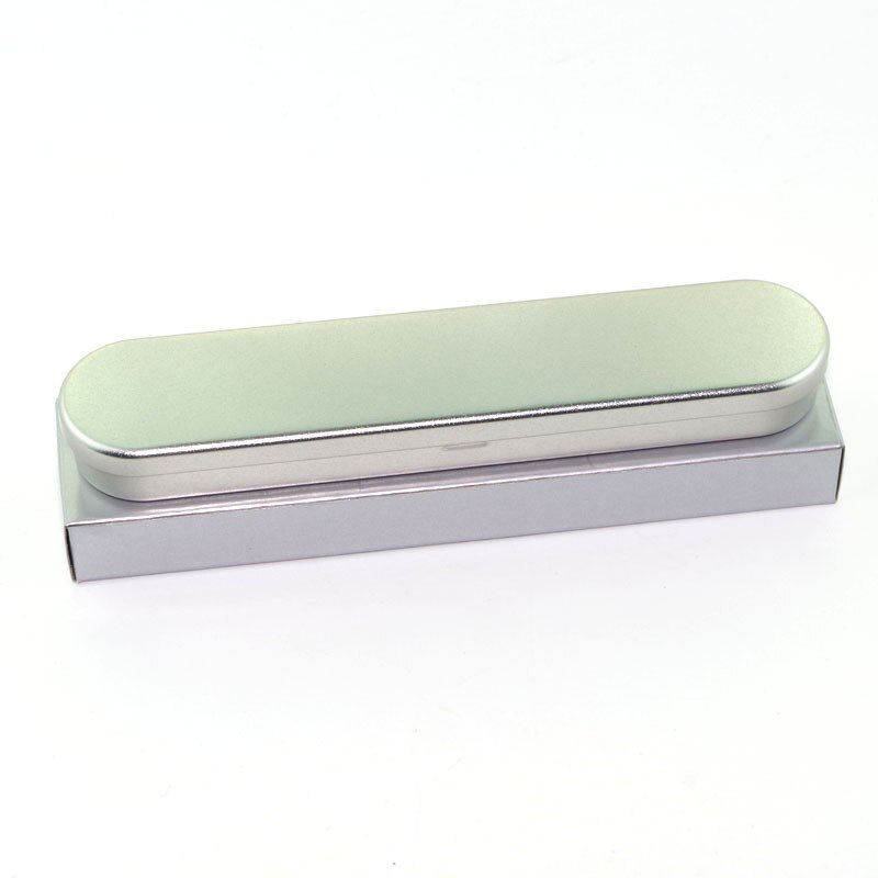 1 pcs Iron box Pencil Cases Pen holder for promotional pen packaging silvery box CY6007TP