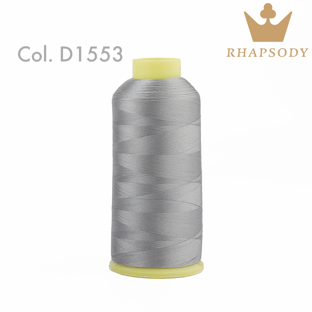 Rhapsody 120D2 5000m 40WT hilo de bordar de poliéster para Brother Singer Janome Babylock máquina de coser costura casera 200 colores