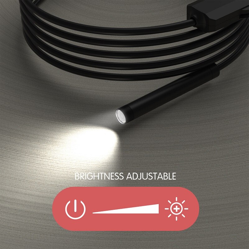 4.3 Inch Screen Industrial Endoscope Camera HD1080P Monitor Car Inspection Borescope 8MM Lens 8 LEDs IP67 Waterproof F200