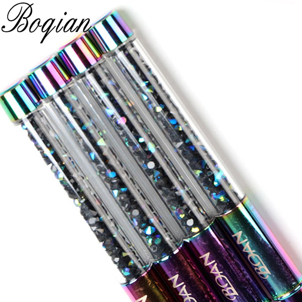 BQAN-pincel de acrílico para manicura, pincel para extensión de esmalte de uñas, pintura y dibujo, arcoíris 2 #4 #6 #8 # Pure Kolinsky