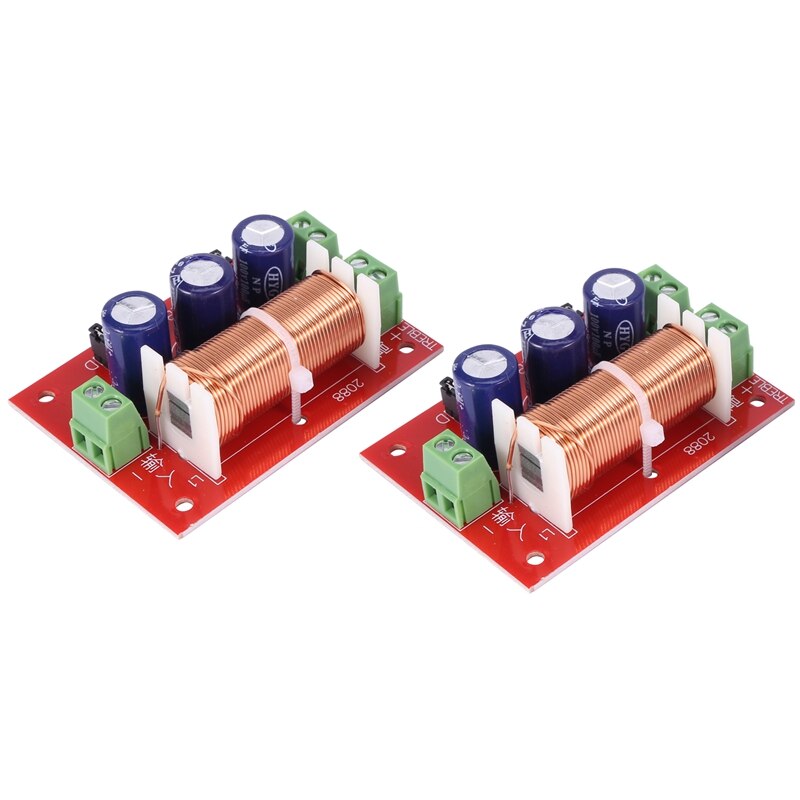 2 stück 400w 2 wege-frequenzweiche für 2-16- ohm-lautsprecher, hochtöner, tieftöner, frequenzteiler