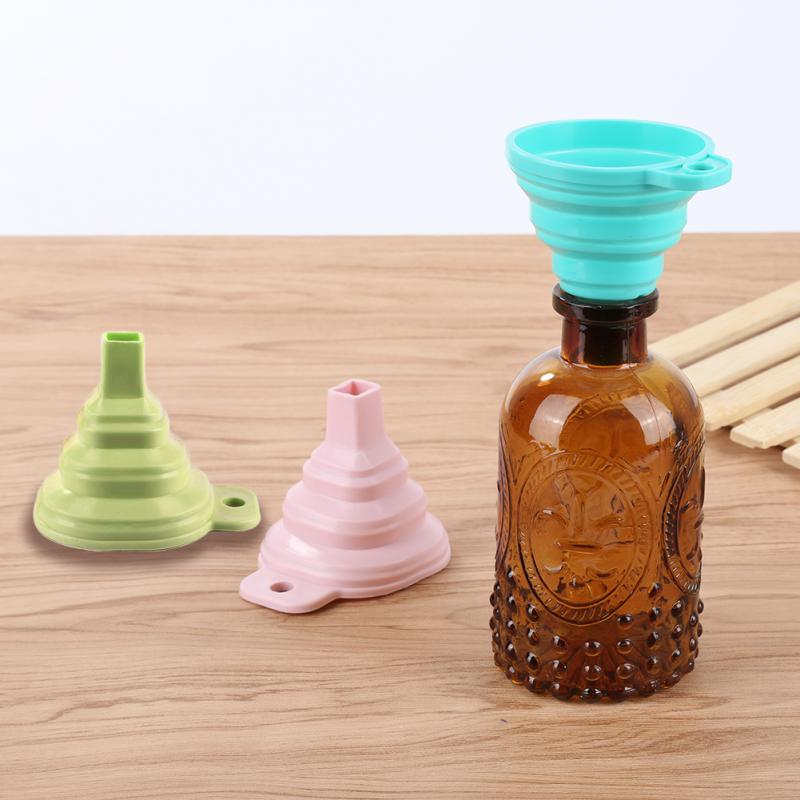 Collapsible Funnel Solid Bean Flexible Soft Silicone For Jars Food Grade Canning Home Kitchen Tool Large Liquid Transfer