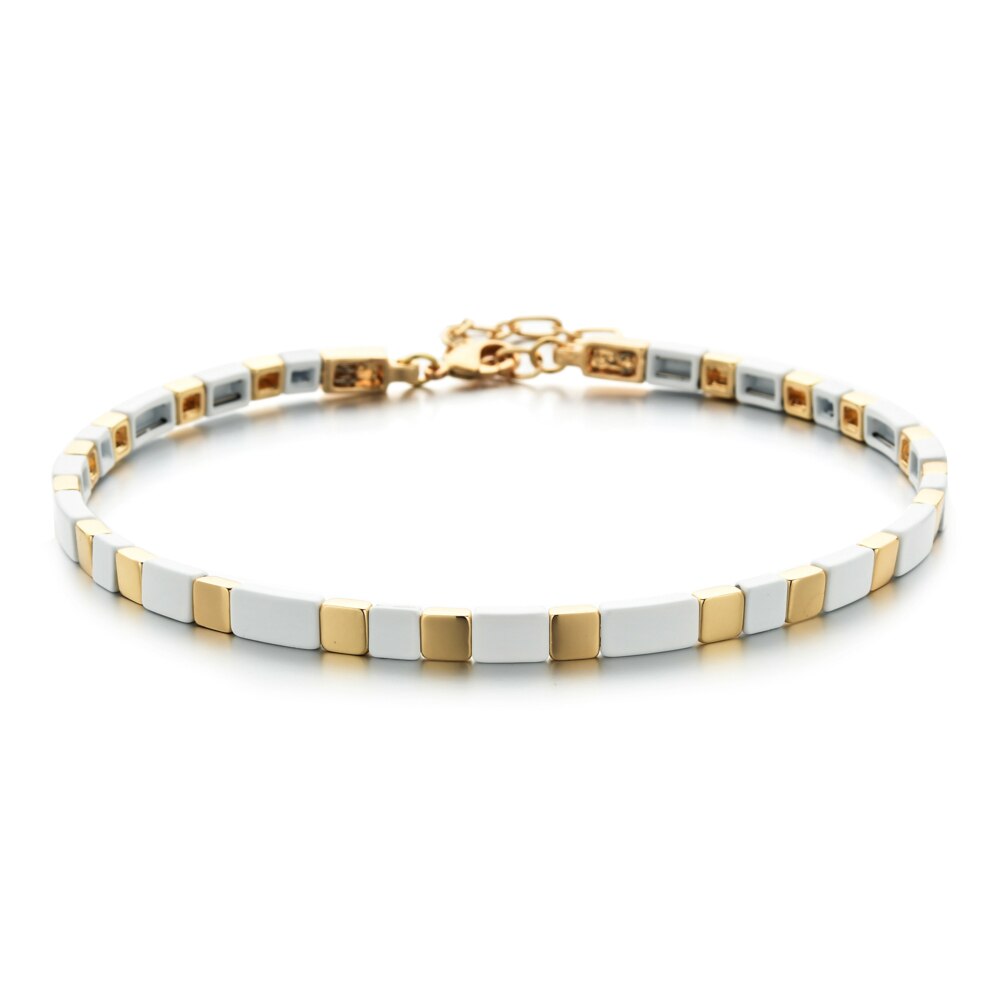 Collier ras du cou court pour femmes, perles colorées arc-en-ciel, pour la plage, bricolage, bijoux pour filles, de fête,: SL1261