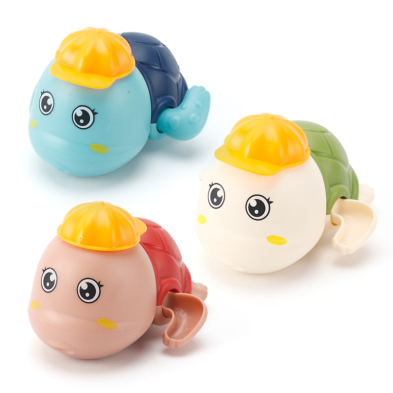 Leuke Cartoon Dier Eend Klassieke Baby Water Speelgoed Baby Zwemmen Schildpad Wond-Up Keten Clockwork Kinderen Strand Bad Speelgoed bad Speelgoed