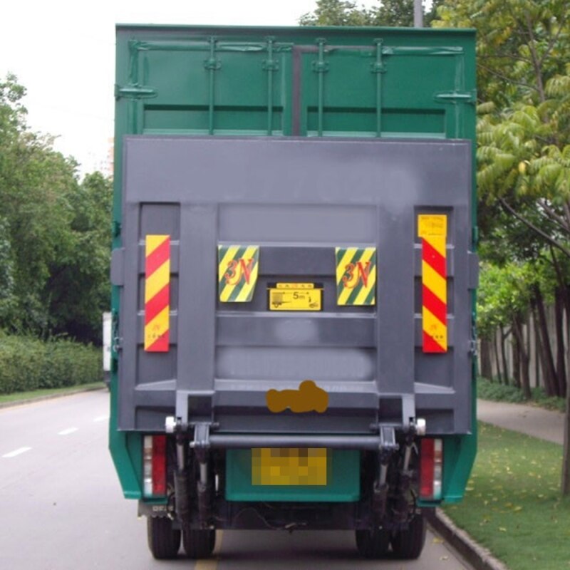 Car Auto Aluminum 55cm × 13cm Rear Warning Sign Sticker for Truck and Van Auto Exterior Accessories