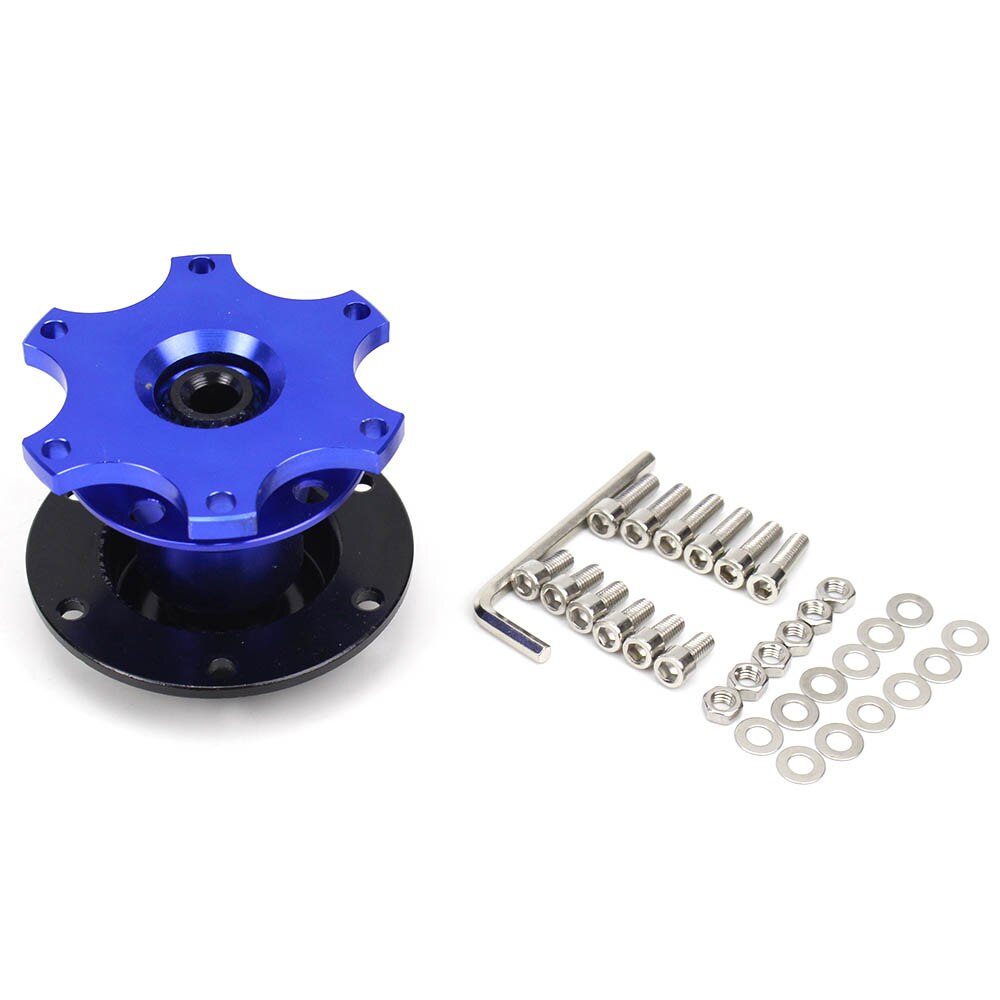 Universele Aluminium Stuurwiel Quick Release Hub Boss Kit Adapter Quick Release: Blauw