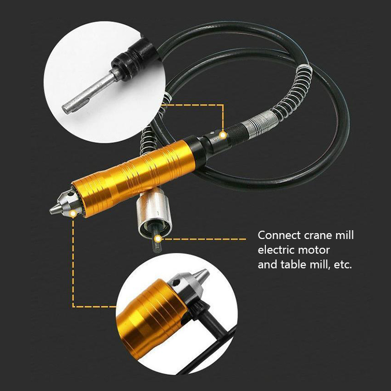 Eje Flexible para herramienta de grabado, eje Flexible compatible + pieza de mano para taladro eléctrico estilo Dremel, accesorios para herramientas rotativas