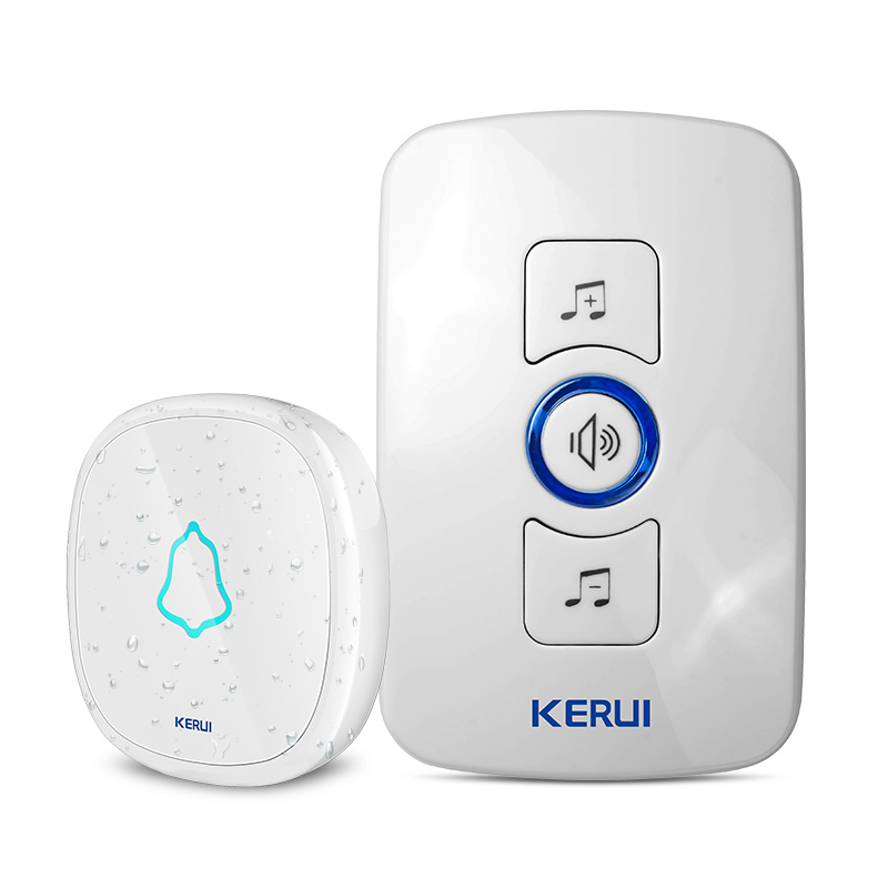 KERUI Home Security Wireless Welcome Emergency Alarm Door Bell 433MHz Entry Door Alert Waterproof Button Doorbell