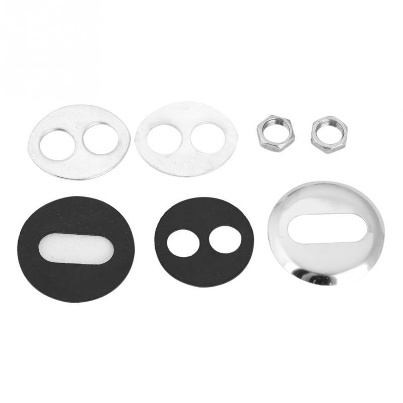 1/4 ''Dubbele Gaten Wastafel Keukenkraan Tap Chrome Omgekeerde Osmose Drinkwater Filter 360 Graden Rotatie Zwanenhals Kraan