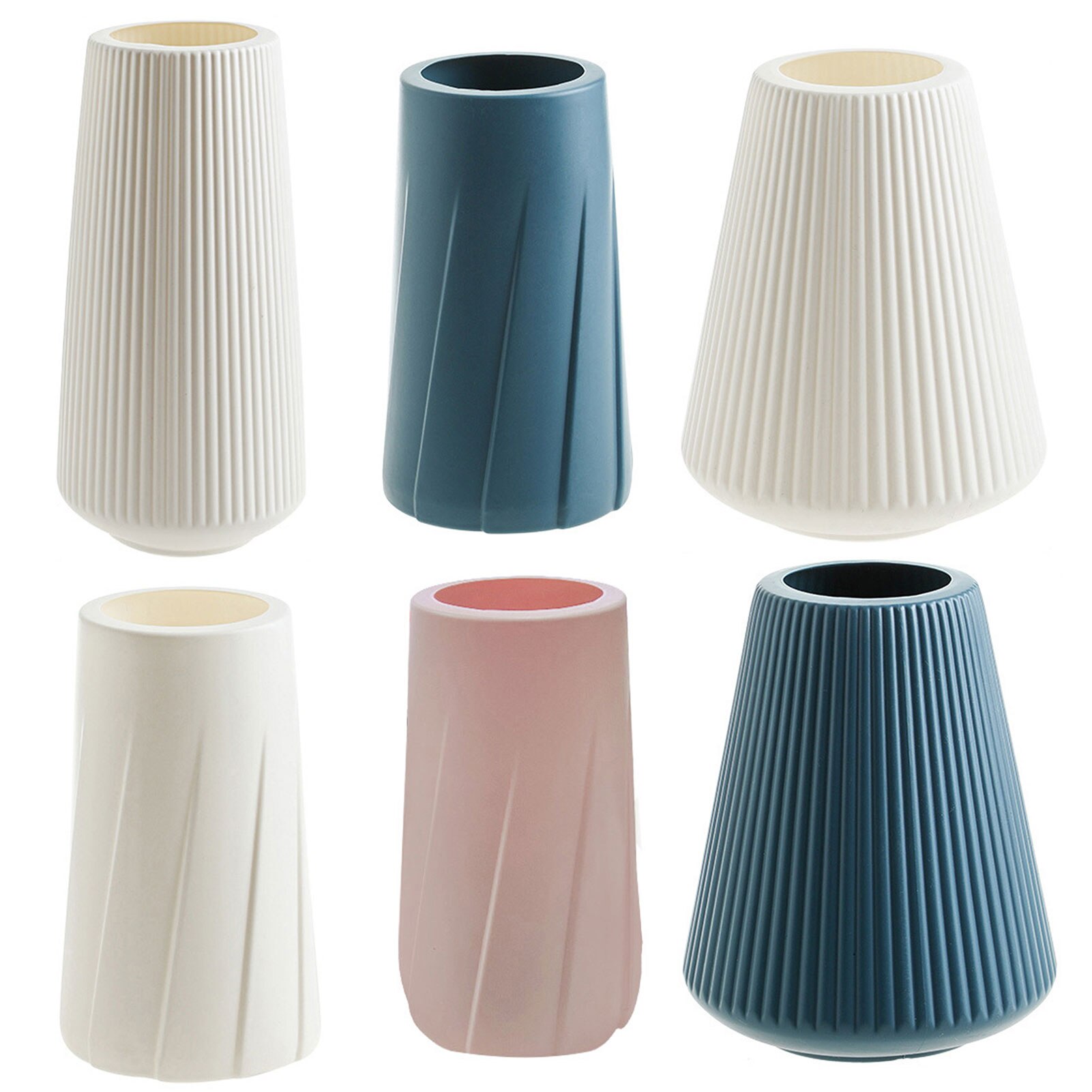 Europese Stijl Creatieve Vaas Hydrocultuur Planten Anti-Keramische Vaas Plastic Niet-Breekbare Groene Plant Bloempot Woondecoratie