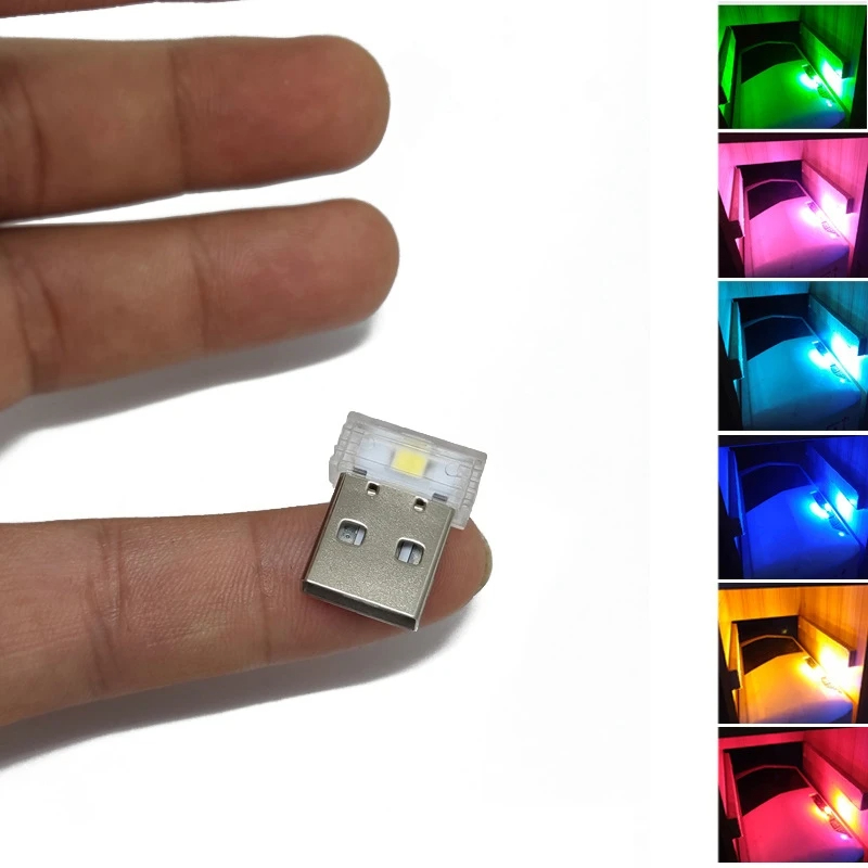 Mini USB LED Auto Licht Auto Interieur Atmosphäbetreffend Licht nicht beleuchtung Licht PC Auto bunte dekorative Lampe Auto Zubehör