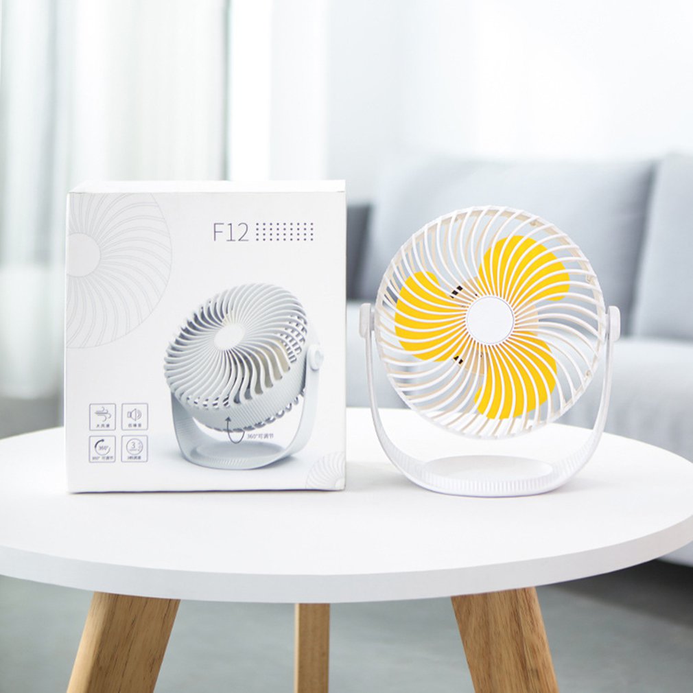 Klimaanlage Usb Ladung Fan Sieben-Zoll Gestreiften Schreibtisch-Mini-Ventilator Stumm Große Wind Tragbaren Kleinen Ventilator