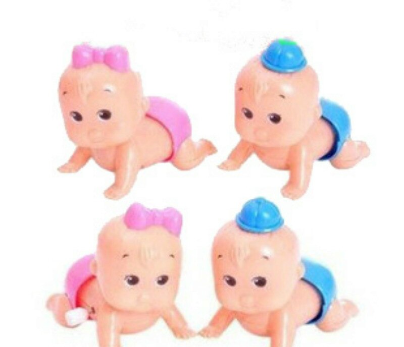 1Pcs Boy Girl Wind up Crawling Crawl Clockwork Toy Doll Kid Party For Baby: Default Title