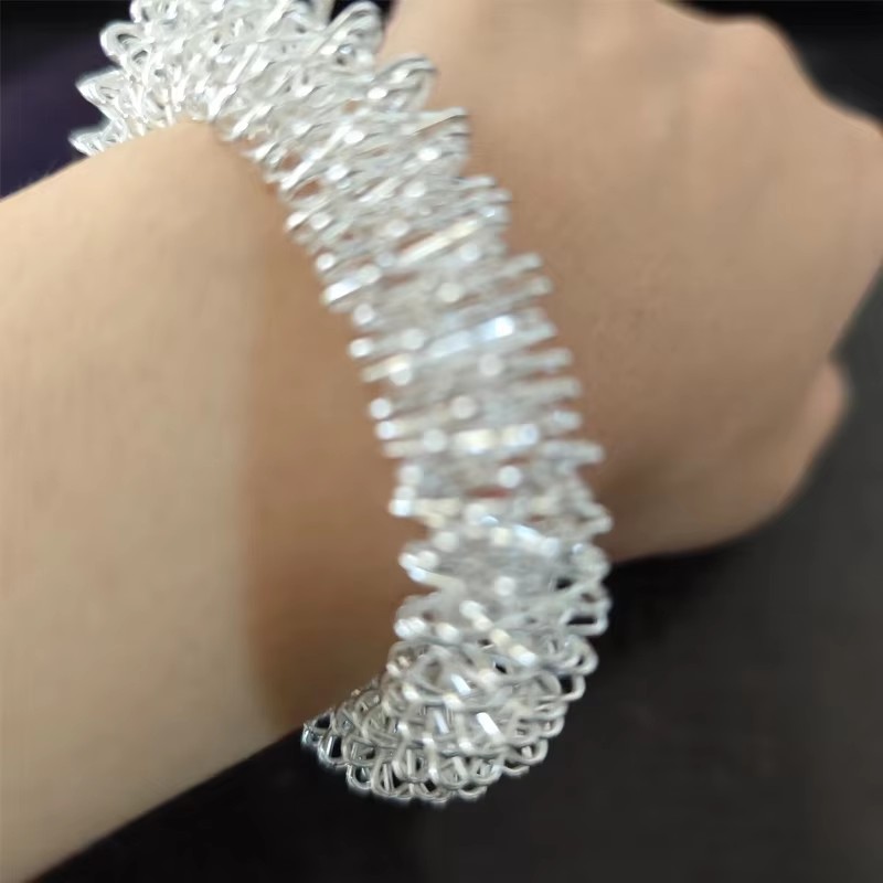 12/6PCS Fidget Zintuiglijke Hand Pols Massage Ring Armbanden Ontspannende Tool voor Acupressuur Therapie Stress Reducer voor volwassenen Kinderen