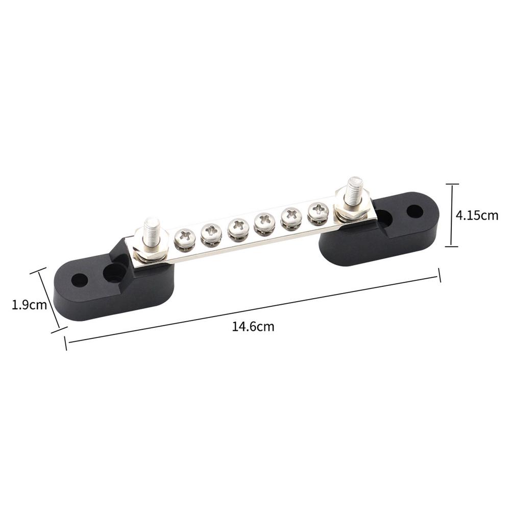 6-digit/12-digit Single Bus Bus Bar 100A+ With Transparent Cover Identification Label And Heat Shrinkable Tube Terminal Block